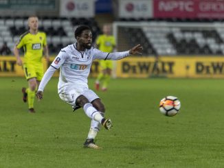 Nathan Dyer. Swansea City v Notts County Image by Matthew Lofthouse