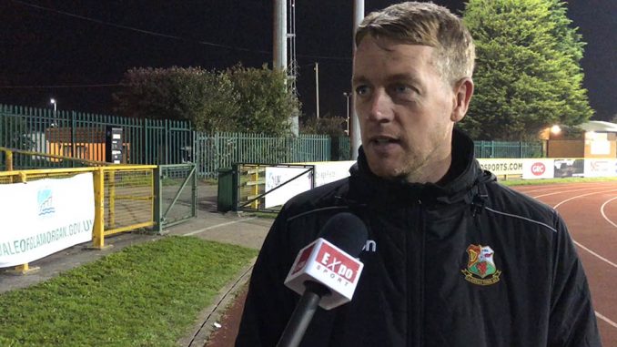 Andy Hill Manager Llanelli Town A.F.C.Andy Hill Manager Llanelli Town A.F.C.