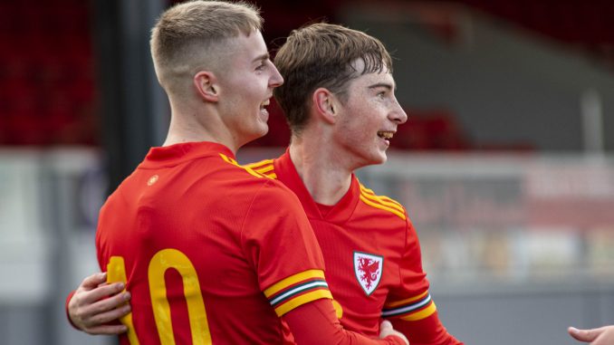 Wales U19's celebrate