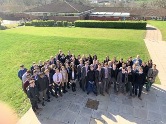Rougemont School support St David's Hospice in the Newport Half Marathon