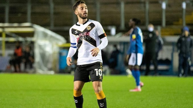 Josh Sheehan Image courtesy of Nicola Johns - Newport County AFC Newport County AFC midfielder Josh Sheehan